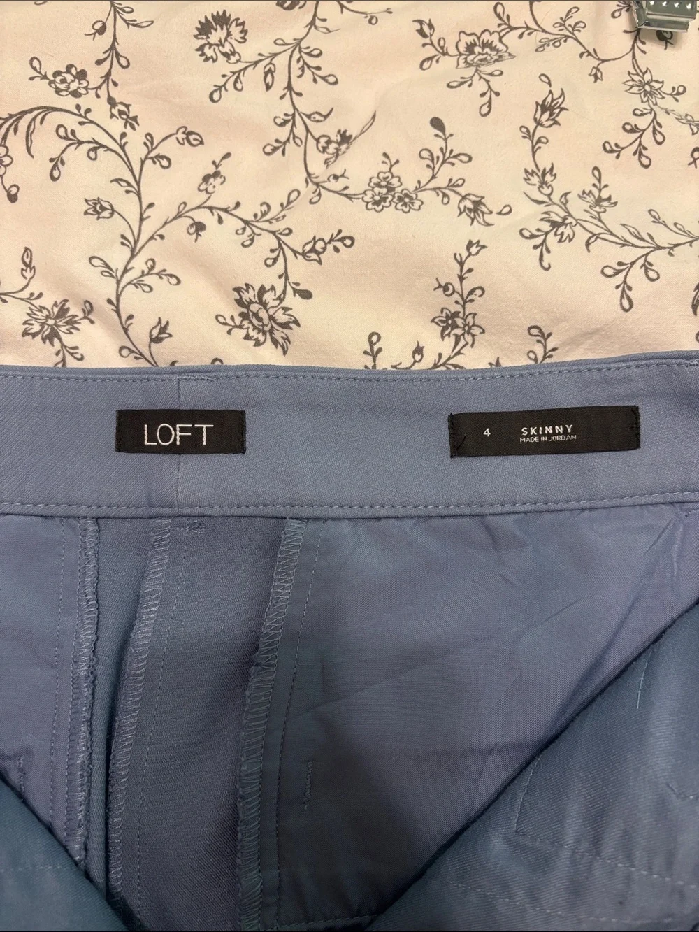 LOFT Light Blue Straight Leg Pants